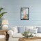 Stupell Industries Peach Surf Distressed Modern Black Framed Floater Canvas Wall Art, design by LSR Design Studio